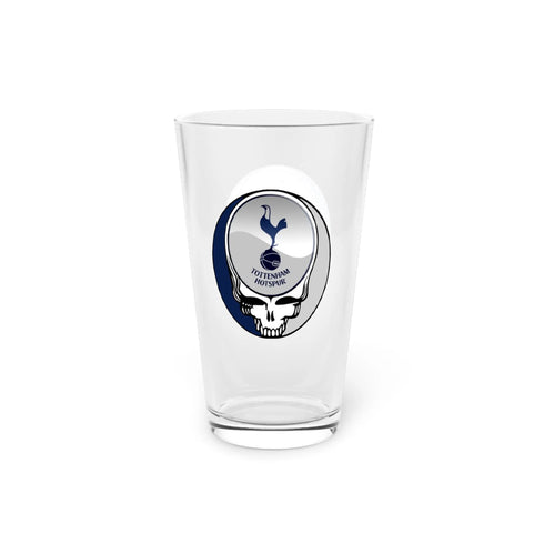 Tottenham Hotspur Grateful Dead Stealie Pint Glass, 16oz - StealieShop